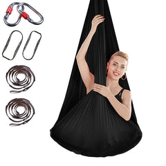 Indoor Anti-gravity Yoga Knot-free Aerial Yoga Hammock with Buckle / Extension Strap, Size: 400x280cm
