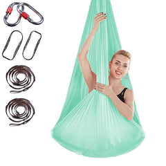 Indoor Anti-gravity Yoga Knot-free Aerial Yoga Hammock with Buckle / Extension Strap, Size: 400x280cm