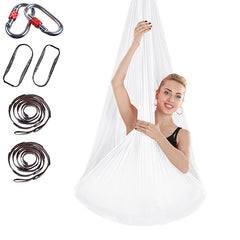Indoor Anti-gravity Yoga Knot-free Aerial Yoga Hammock with Buckle / Extension Strap, Size: 400x280cm