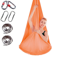 Indoor Anti-gravity Yoga Knot-free Aerial Yoga Hammock with Buckle / Extension Strap, Size: 400x280cm