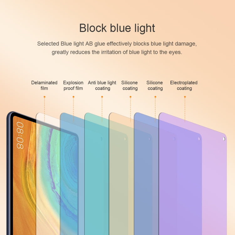 NILLKIN V+ Series 0.33mm 4H Anti-blue Ray Tempered Glass Film, For Huawei MatePad Pro, For iPad 9.7 (2018) & (2017), For iPad 10.2, For iPad Air （2019）, For iPad mini (2019), For iPad Pro 11 2018/2020/2021/2022/Air 10.9 2020/Air4/Air5