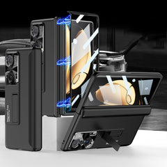 GKK Magnetic Hinge Flip Phone Case with Holder, For Honor Magic V