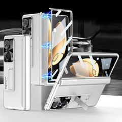 GKK Magnetic Hinge Flip Phone Case with Holder, For Honor Magic V