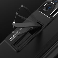 GKK Magnetic Hinge Flip Phone Case with Holder, For Honor Magic V