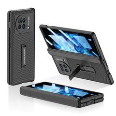 GKK Magnetic Hinge Flip Leather Phone Case with Holder, For vivo X Fold