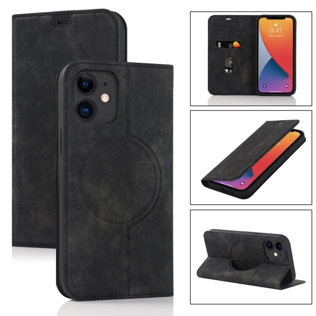 Wireless Charging Magsafe Leather Phone Case, For iPhone 12 mini, For iPhone 12 Pro, For iPhone 12, For iPhone 13 mini