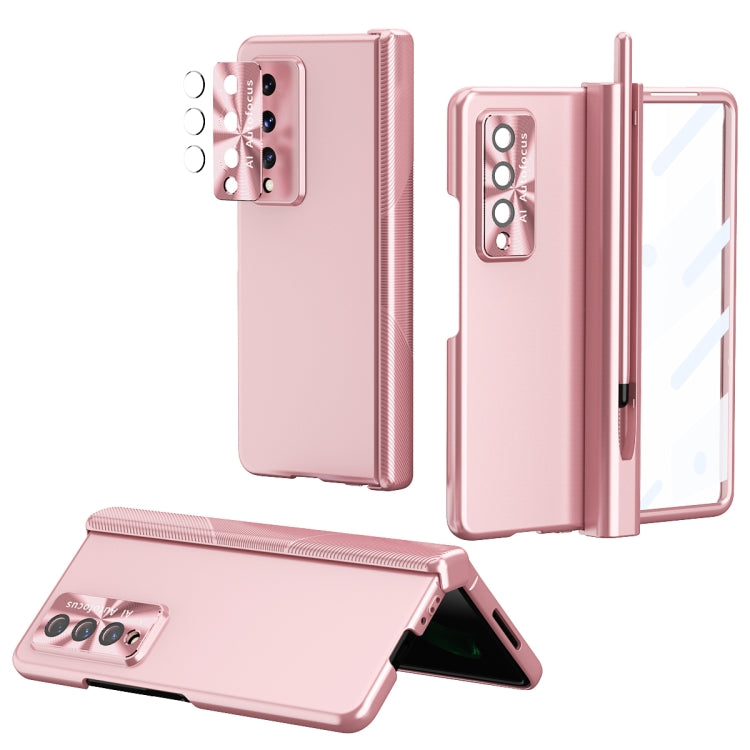 Electroplating Hinged Folding Phone Case with S Pen Fold Edtion, For Samsung Galaxy Z Fold3 5G