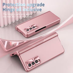 Electroplating Hinged Folding Phone Case with S Pen Fold Edtion, For Samsung Galaxy Z Fold3 5G