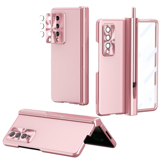 Electroplating Hinged Folding Phone Case with S Pen Fold Edtion, For Samsung Galaxy Z Fold3 5G