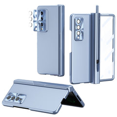 Electroplating Hinged Folding Phone Case with S Pen Fold Edtion, For Samsung Galaxy Z Fold3 5G