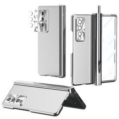 Electroplating Hinged Folding Phone Case with S Pen Fold Edtion, For Samsung Galaxy Z Fold3 5G