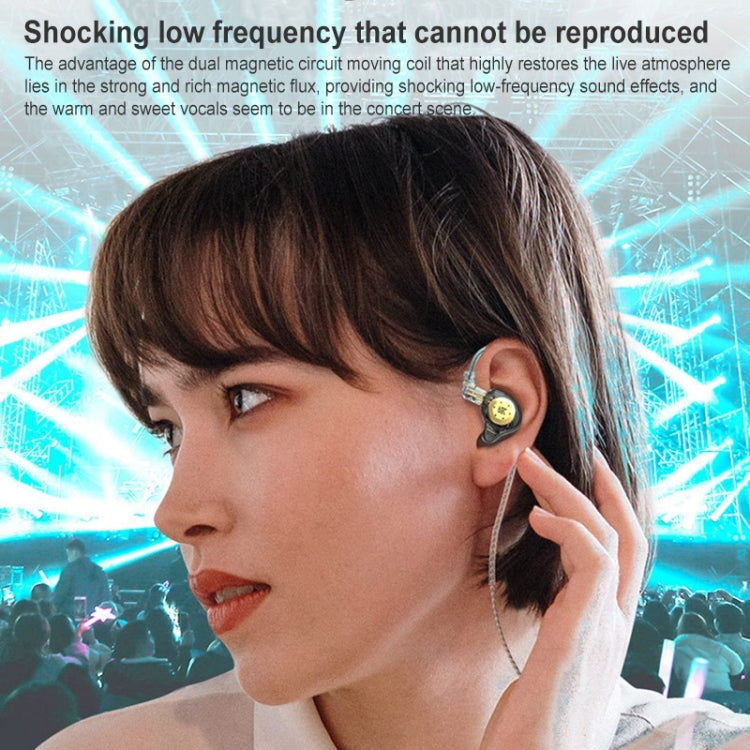 KZ-EDX PRO Dynamic HiFi In-Ear Sports Music Headphones, With Microphone, Without Microphone