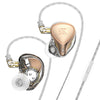 KZ-ZEX PRO Electrostatic Coil Iron Hybrid In-Ear Headphones, With Microphone, Without Microphone