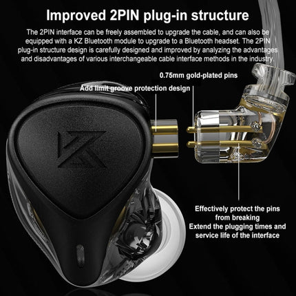 KZ-ZEX PRO Electrostatic Coil Iron Hybrid In-Ear Headphones