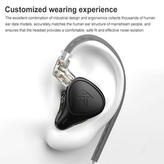 KZ-ZEX PRO Electrostatic Coil Iron Hybrid In-Ear Headphones, With Microphone, Without Microphone