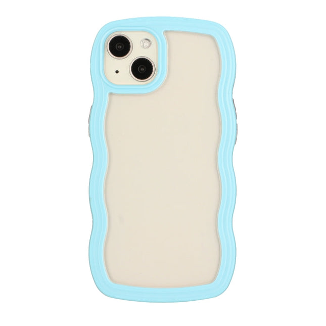 Candy Color Wave TPU Clear PC Phone Case, For iPhone 13, For iPhone 13 Pro, For iPhone 13 Pro Max, For iPhone 12 / 12 Pro