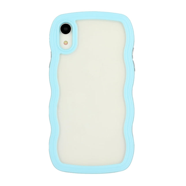 Candy Color Wave TPU Clear PC Phone Case, For iPhone XR, For iPhone XS Max, For iPhone SE 2022 / SE 2020 / 7 / 8, For iPhone 7 Plus / 8 Plus