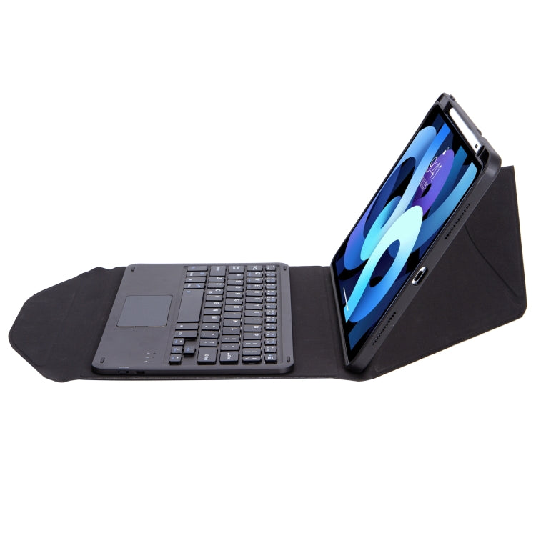 Z11B-A Pen Slot Touchpad Bluetooth Keyboard Leather Tablet Case, For iPad Pro 11 2021/2020/2018, For iPad Air 10.9 2022/2020, For iPad 10.2 2021/2020/2019