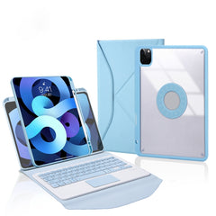 Z11B-A Pen Slot Touchpad Bluetooth Keyboard Leather Tablet Case, For iPad Pro 11 2021/2020/2018, For iPad Air 11 2025 / 2024 / Air 5 / Air 4, For iPad 10.2 2021/2020/2019
