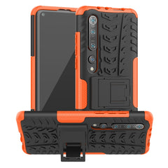 Tire Texture Shockproof TPU+PC Protective Case with Holder, For Xiaomi Mi 10, For Xiaomi 10 Pro, For Xiaomi CC9 Pro, For Xiaomi Redmi Note 8T