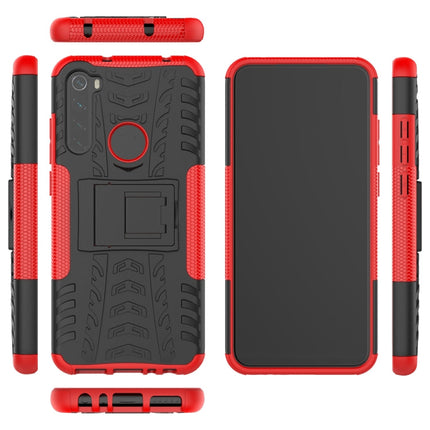 Tire Texture Shockproof TPU+PC Protective Case with Holder, For Xiaomi Redmi Note 8T, For Galaxy A51, For Galaxy A71, For Galaxy Note 10 Lite, For Galaxy S20+, For Galaxy S20 Ultra, For Galaxy A01, For OPPO Realme XT