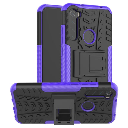Tire Texture Shockproof TPU+PC Protective Case with Holder, For Xiaomi Redmi Note 8T, For Galaxy A51, For Galaxy A71, For Galaxy Note 10 Lite, For Galaxy S20+, For Galaxy S20 Ultra, For Galaxy A01, For OPPO Realme XT