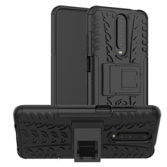 Tire Texture Shockproof TPU+PC Protective Case with Holder, For Xiaomi Redmi K30, For Galaxy A51, For Galaxy A71, For Galaxy Note 10 Lite