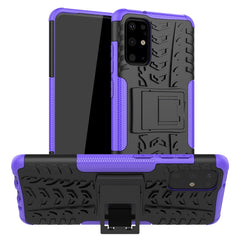 Tire Texture Shockproof TPU+PC Protective Case with Holder, For Xiaomi Redmi Note 8T, For Galaxy A51, For Galaxy A71, For Galaxy Note 10 Lite, For Galaxy S20+, For Galaxy S20 Ultra, For Galaxy A01, For OPPO Realme XT