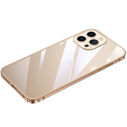 Metal Frame HD Transparent Phone Case, For iPhone 14 Plus, For iPhone 14 Pro, For iPhone 14 Pro Max, For iPhone 14