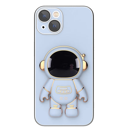 Plating Astronaut Holder Phone Case with Lens Film, For iPhone 13 Pro Max, For iPhone 13 Pro, For iPhone 13