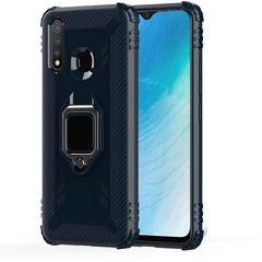 Carbon Fiber Protective Case with 360 Degree Rotating Ring Holder, For OnePlus 7 / 6T, For Vivo U20 / Z5i, For Vivo Y5S