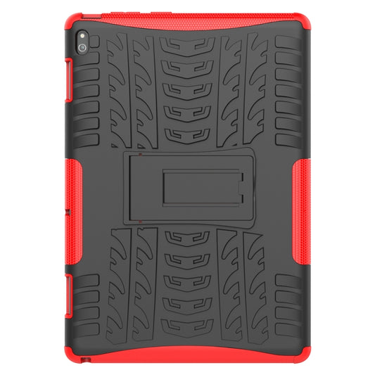 For Lenovo Tab E10 Tire Texture Shockproof TPU+PC Protective Case with Holder, For Lenovo Tab E10