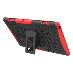 For Lenovo Tab E10 Tire Texture Shockproof TPU+PC Protective Case with Holder, For Lenovo Tab E10