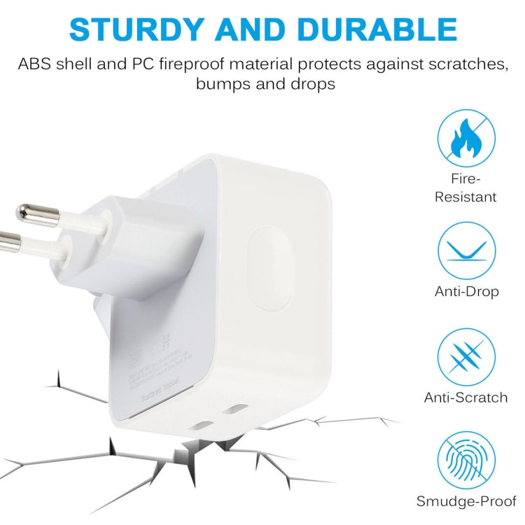 PD 50W Dual USB-C / Type-C Ports Charger, PD 50W EU Plug, PD 50W US Plug