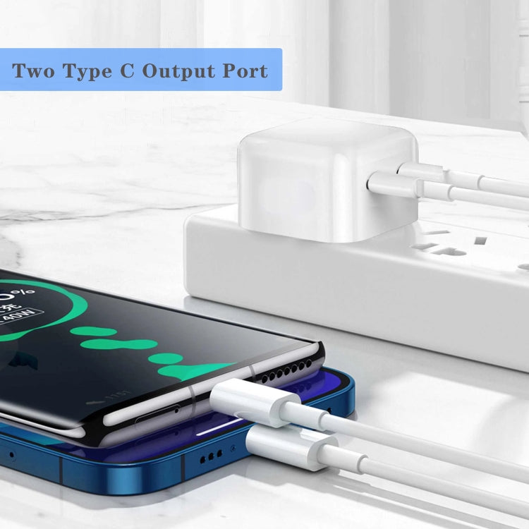 PD 50W Dual USB-C / Type-C Ports Charger, PD 50W EU Plug, PD 50W US Plug