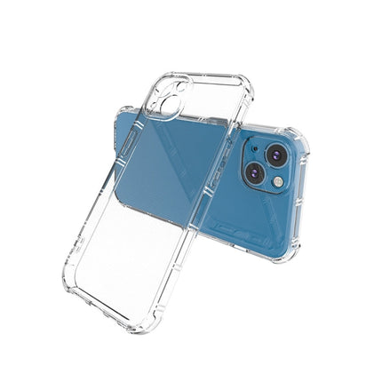 Straight Side Dual Bone Anti-fall TPU Transparent Protective Case, For iPhone 14, For iPhone 14 Plus, For iPhone 14 Pro, For iPhone 14 Pro Max