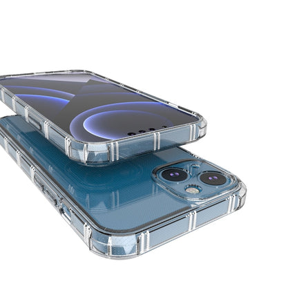 Straight Side Dual Bone Anti-fall TPU Transparent Protective Case, For iPhone 14, For iPhone 14 Plus, For iPhone 14 Pro, For iPhone 14 Pro Max