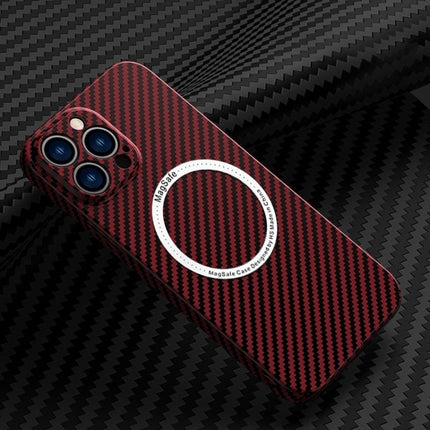 Carbon Fiber Texture MagSafe Magnetic Phone Case, For iPhone 14 Pro Max