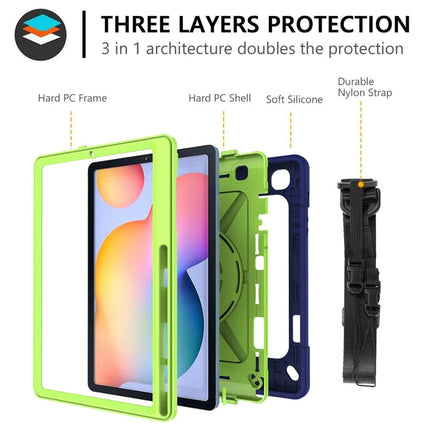 Contrast Color Robot Silicone + PC Tablet Case, For Samsung Galaxy Tab S6 Lite P610, For Samsung Galaxy Tab A 8.4 T307