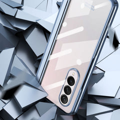 Full Body Electroplating Hinge Phone Case with Pen Slot, For Samsung Galaxy Z Fold4
