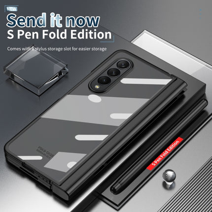 Full Body Integrated Electroplating Hinge Phone Case with Pen Slot, For Samsung Galaxy Z Fold4