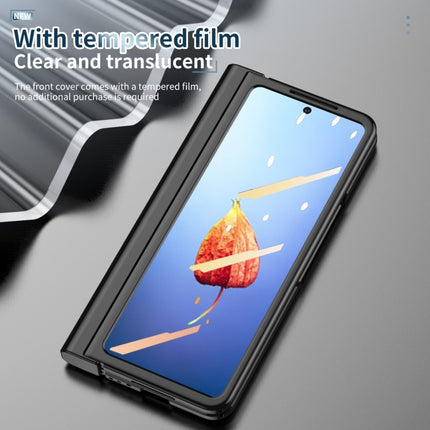 Full Body Integrated Electroplating Hinge Phone Case with Pen Slot, For Samsung Galaxy Z Fold4