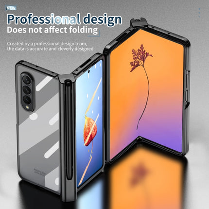 Full Body Integrated Electroplating Hinge Phone Case with Pen Slot, For Samsung Galaxy Z Fold4