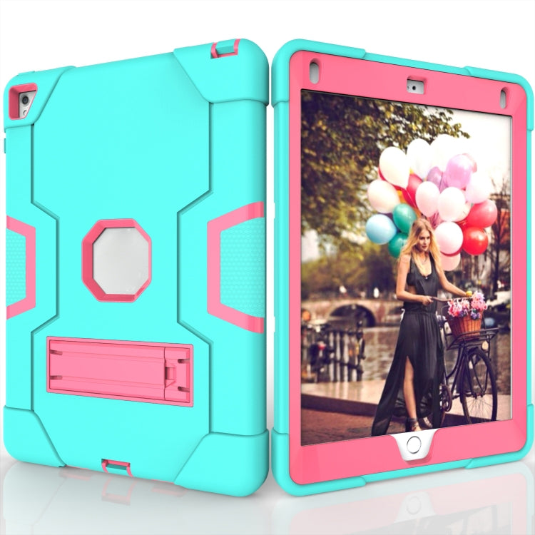 Contrast Color Robot Silicone + PC Tablet Case, For iPad 6 / iPad Pro 9.7 2016