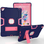 For iPad 6 / iPad Pro 9.7 2016 / Navy Blue + Rose Red