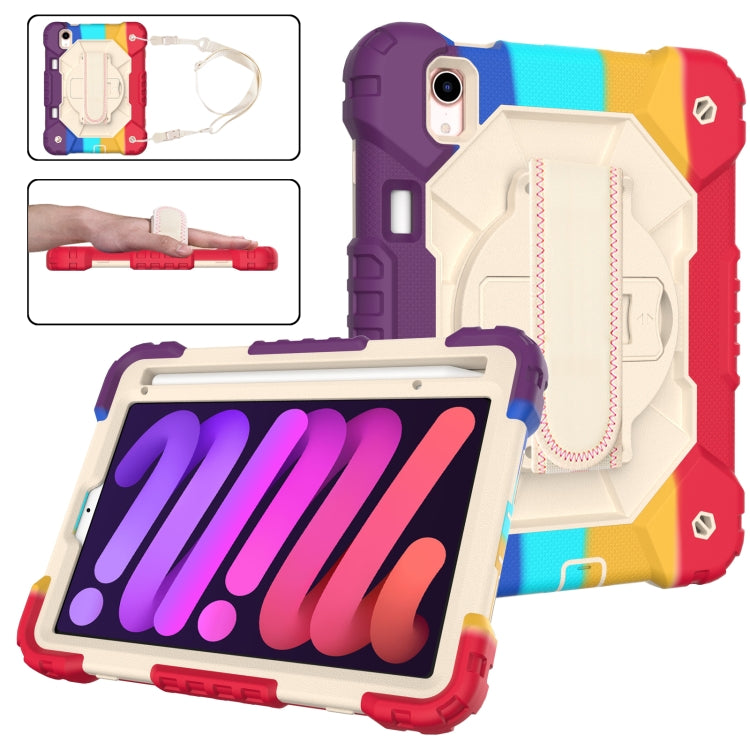 Contrast Color Robot Silicone + PC Tablet Case, For iPad mini 2024 / mini 6, For iPad mini 6