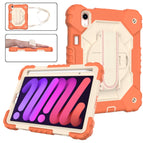For iPad mini 2024 / mini 6 / Coral Orange+Beige
