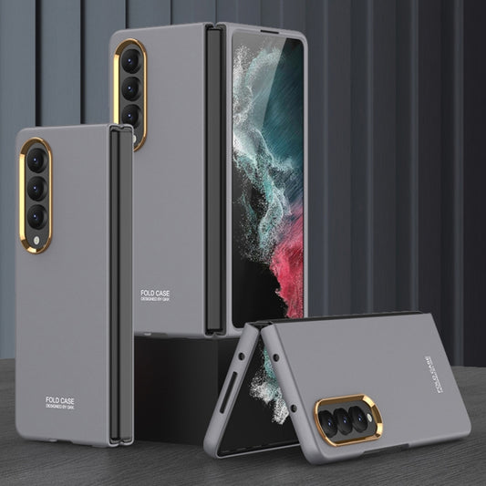 GKK Ultra-thin Electroplating Lens Frame Phone Case, For Samsung Galaxy Z Fold4