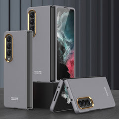 GKK Ultra-thin Electroplating Lens Frame Phone Case, For Samsung Galaxy Z Fold4