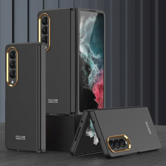 GKK Ultra-thin Electroplating Lens Frame Phone Case, For Samsung Galaxy Z Fold4